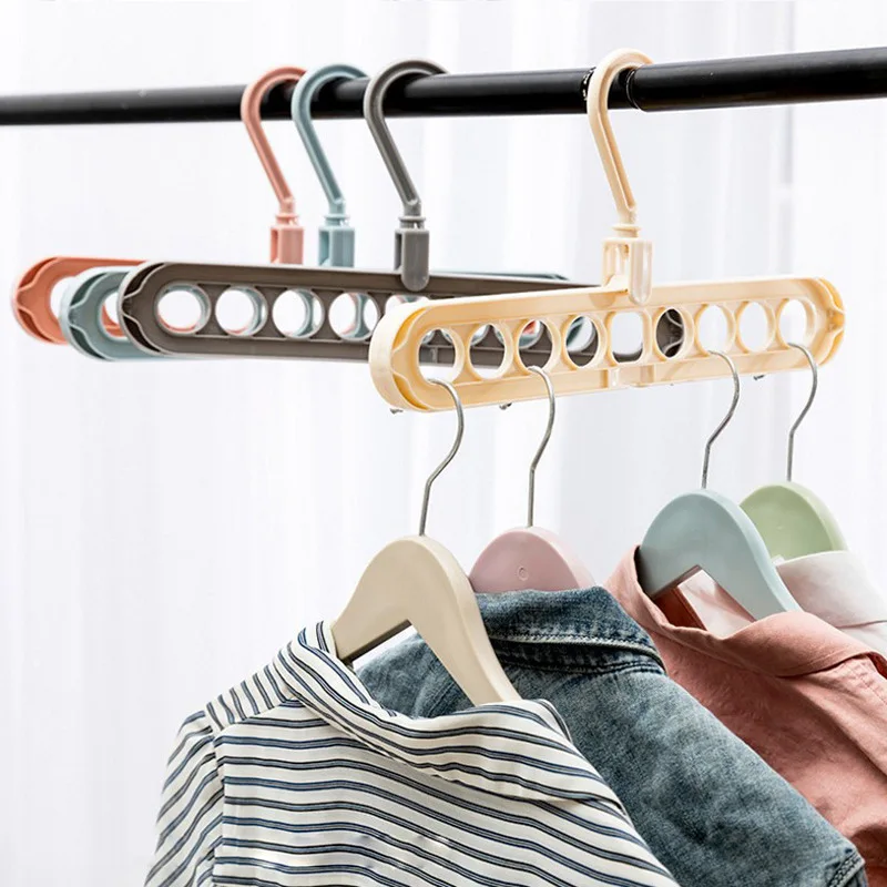 Multi-functional nine hole hanger household travel storage wardrobe folding shrinkage rotating hanging clothes
Multi-functional nine hole hanger household travel storage wardrobe folding shrinkage rotating hanging clothes