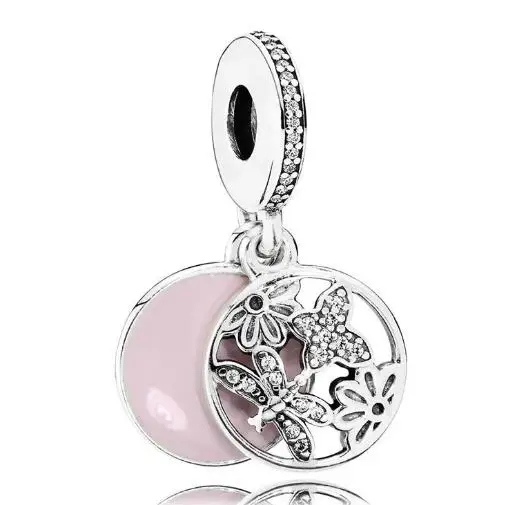 Genuine 925 Sterling Silver Bead Charm Pink Enamel Openwork Springtime Pendant Beads Fit pandora Bracelet & Necklace Jewelry
Genuine 925 Sterling Silver Bead Charm Pink Enamel Openwork Springtime Pendant Beads Fit pandora Bracelet & Necklace Jewelry