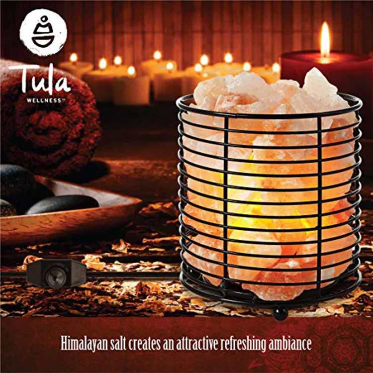 Cylindrical Wrought Iron Container Salt Light Crystal Salt Light Himalayan Salt Light Small Night Lamp Natural Anion Table Lamp
Cylindrical Wrought Iron Container Salt Light Crystal Salt Light Himalayan Salt Light Small Night Lamp Natural Anion Table Lamp