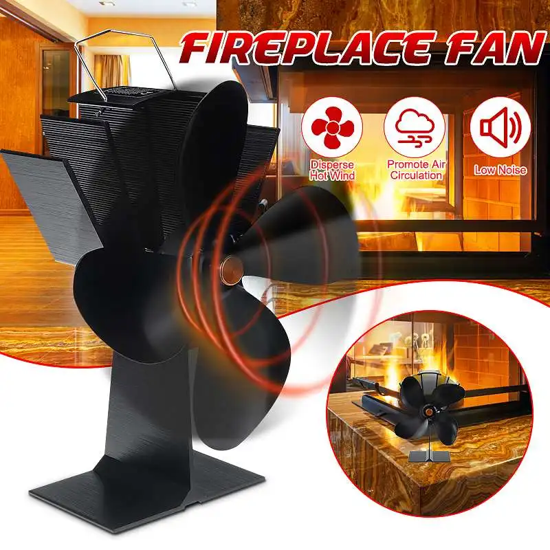 4 Blade Heat Powered Stove Fan Black Fireplace Fan Burner Eco Friendly Quiet Fan Home Fireplace Fan Efficient Heat Distribution
4 Blade Heat Powered Stove Fan Black Fireplace Fan Burner Eco Friendly Quiet Fan Home Fireplace Fan Efficient Heat Distribution