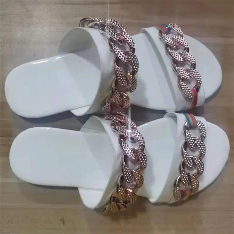 2021 Women's Shoes Fashion Trend Classic Solid Color PU Simple Open Toe Metal Chain Decoration Flat Heel Casual Sandals 6KF171
2021 Women's Shoes Fashion Trend Classic Solid Color PU Simple Open Toe Metal Chain Decoration Flat Heel Casual Sandals 6KF171