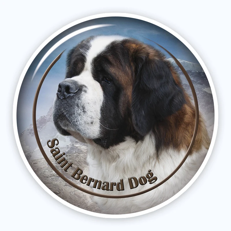 

A0695# Various Sizes Removable Decal Saint Bernard Dog-1 88 Sticker Waterproof Accessories on Bumper Rear Window Laptop