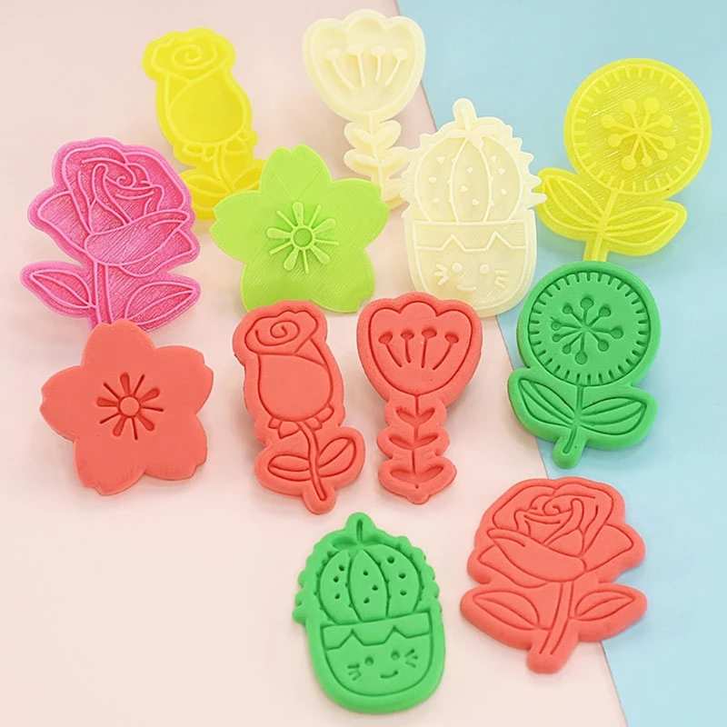 6pcs 3D Rose Flower Cookie Cutters Pressable Biscuit Mold Stamped Embossed Pastry Plunger Fondant Cake Decorating Tools
6pcs 3D Rose Flower Cookie Cutters Pressable Biscuit Mold Stamped Embossed Pastry Plunger Fondant Cake Decorating Tools