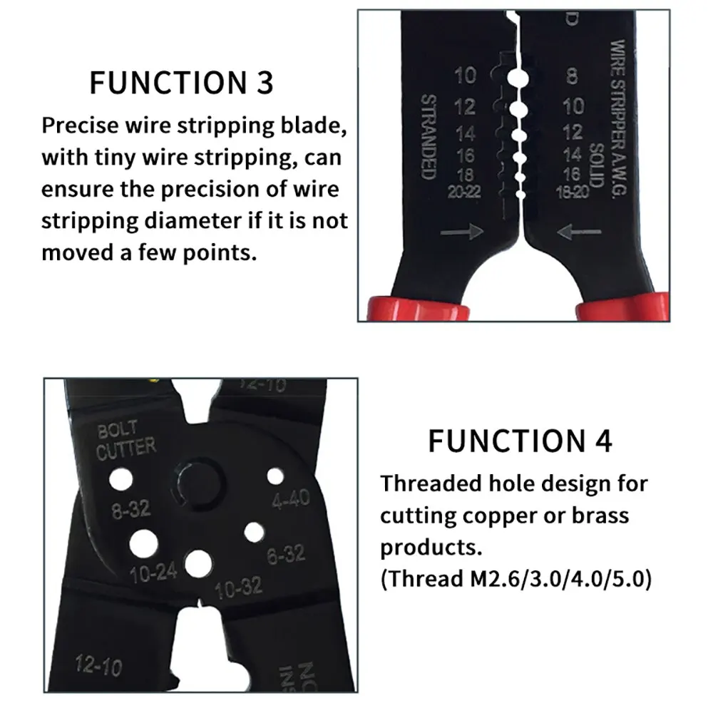 Free Shipping Multitool Crimping Pliers Electrical Terminals Combination Multi Tool Wire Stripper Cut Alicates Electricos FS-051
Free Shipping Multitool Crimping Pliers Electrical Terminals Combination Multi Tool Wire Stripper Cut Alicates Electricos FS-051