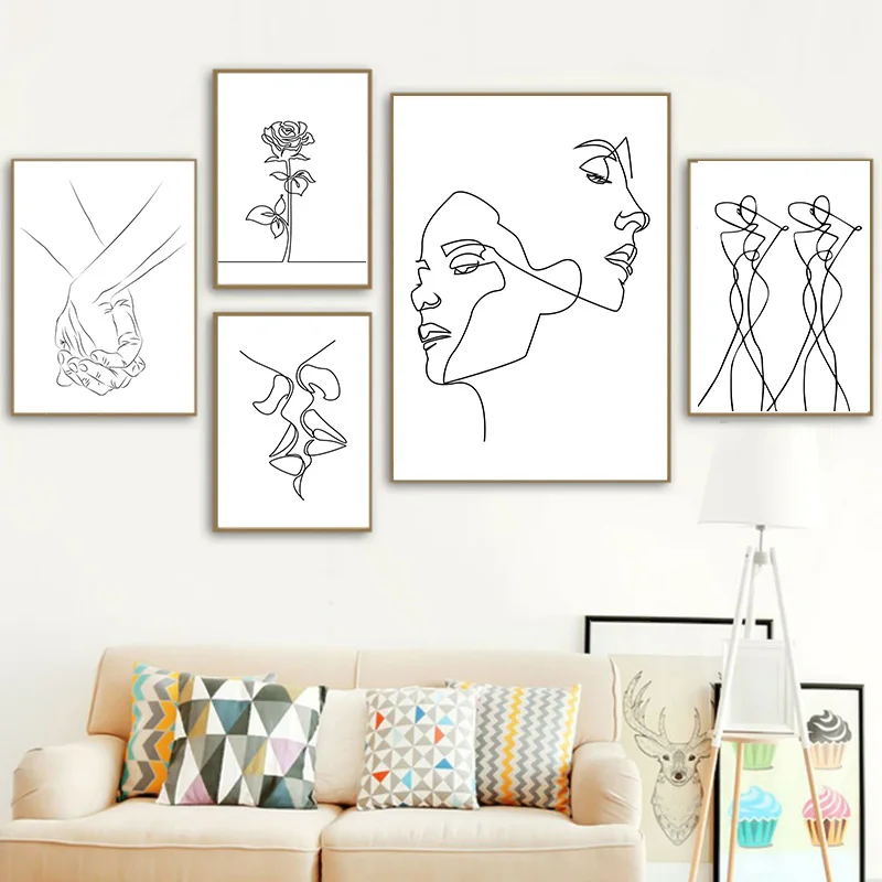 Minimalist Figures Line Art Sexy Woman Body Nude Wall Canvas Paintings Drawing Posters Prints Nordic Living room Decoration
Minimalist Figures Line Art Sexy Woman Body Nude Wall Canvas Paintings Drawing Posters Prints Nordic Living room Decoration