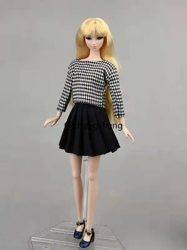 Houndstooth Plaid 11.5" Doll Outfits for Barbie Clothes Shirt Top Pleated Skirt 1/6 BJD Accessories Kids Playhouse Toy Best Gift
Houndstooth Plaid 11.5" Doll Outfits for Barbie Clothes Shirt Top Pleated Skirt 1/6 BJD Accessories Kids Playhouse Toy Best Gift