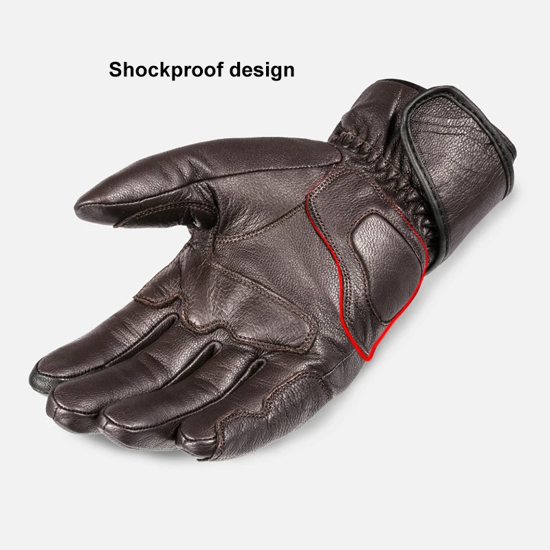 Real Leather Motorcycle Gloves Waterproof Windproof Winter Warm Summer Breathable Touch Operate Guantes Moto Fist Palm Protect 
Real Leather Motorcycle Gloves Waterproof Windproof Winter Warm Summer Breathable Touch Operate Guantes Moto Fist Palm Protect