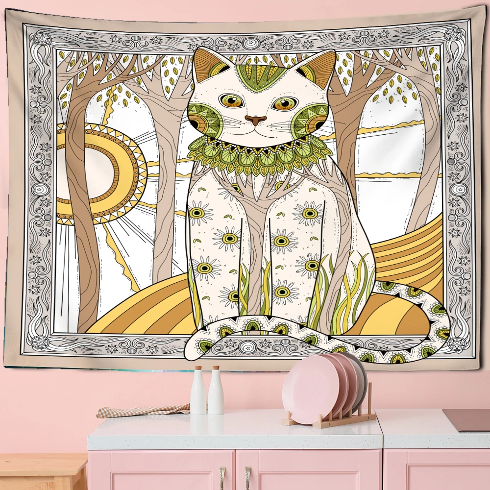 Tarot Card Kawaii Cat Tapestry Bohemian Yoga Bohemian Hippie Withcraft Kawaii Room Wall Decor For Home Decorative Tapestry
Tarot Card Kawaii Cat Tapestry Bohemian Yoga Bohemian Hippie Withcraft Kawaii Room Wall Decor For Home Decorative Tapestry