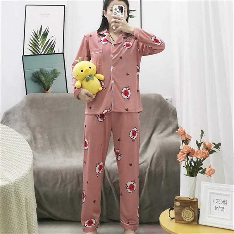 Long-sleeved trousers two-piece cardigan home service comfortable plus size suit sports and leisure breathable pajamas women
Long-sleeved trousers two-piece cardigan home service comfortable plus size suit sports and leisure breathable pajamas women