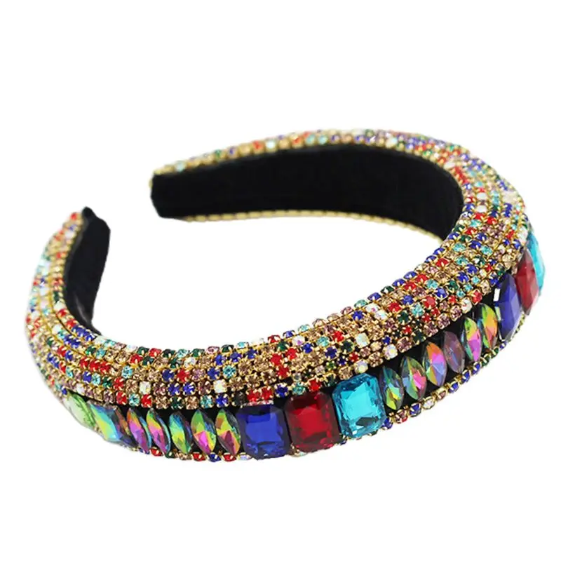 Baroque Luxury Jewelry Velvet Bandana Shiny Holographic Crystal Rhinestone Tiara Hair Hoop Women Vintage Sponge Headband
Baroque Luxury Jewelry Velvet Bandana Shiny Holographic Crystal Rhinestone Tiara Hair Hoop Women Vintage Sponge Headband