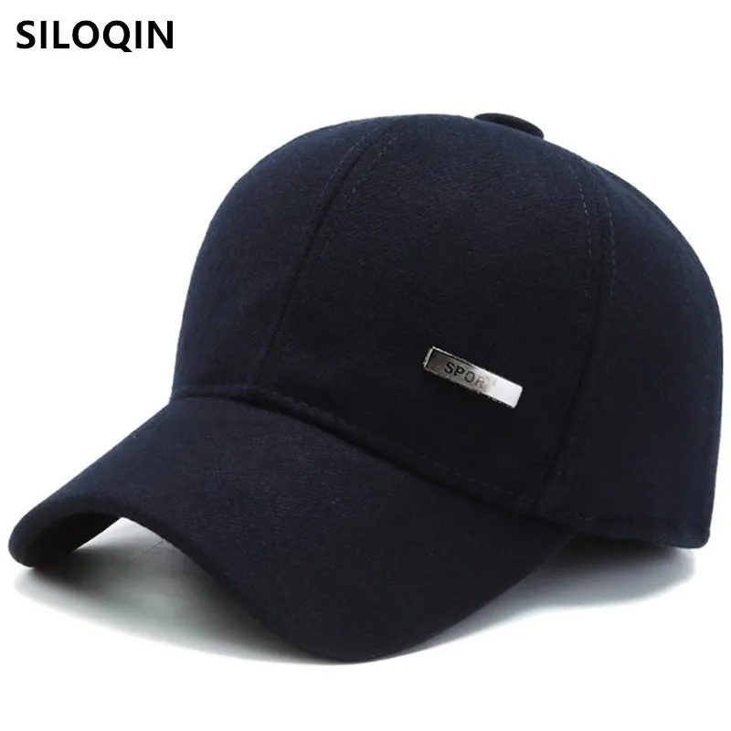 SILOQIN Winter Middle-aged Men's Warm Earmuffs Hats Cotton Baseball Caps For Men New Casual Sports Cap Adjustable Size Dad's Hat
SILOQIN Winter Middle-aged Men's Warm Earmuffs Hats Cotton Baseball Caps For Men New Casual Sports Cap Adjustable Size Dad's Hat