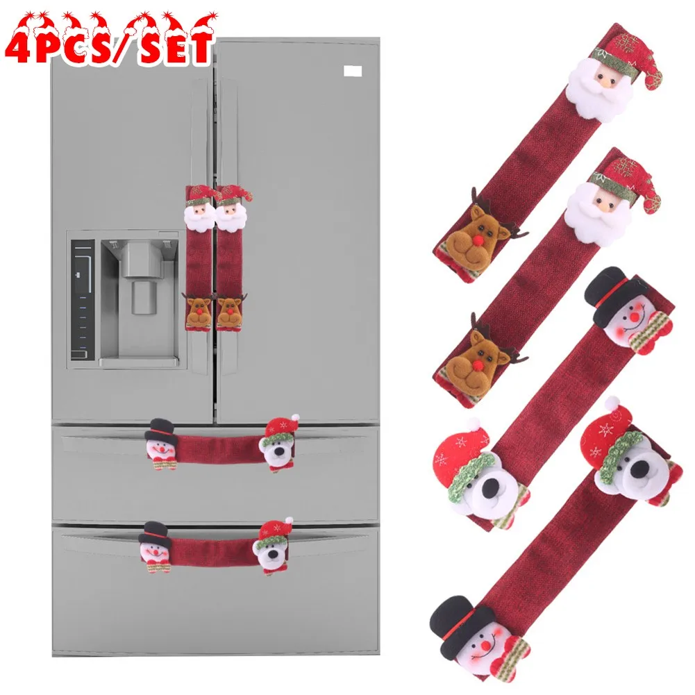4pcs/set Christmas Refrigerator Door Handle Cover Santa Deer Bear Fridge Oven Handle Antiskid Protective Case 2022 Navidad Decor
4pcs/set Christmas Refrigerator Door Handle Cover Santa Deer Bear Fridge Oven Handle Antiskid Protective Case 2022 Navidad Decor