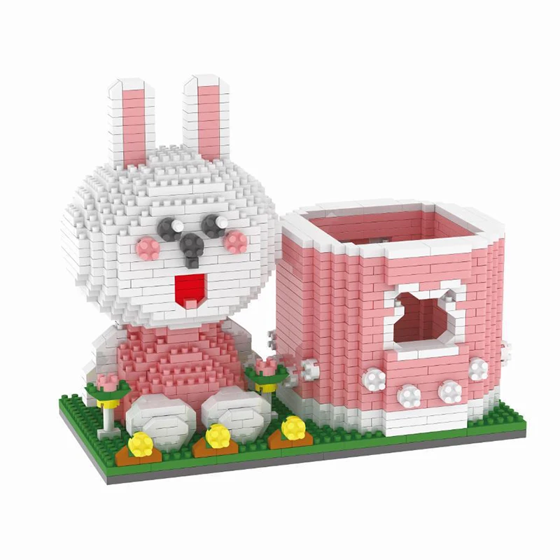 Cartoon Animal Rabbit Pen Holder Model Building Blocks DIY Duck Pen Box Assembled Diamond Building Blocks Children's Toys No Box
Cartoon Animal Rabbit Pen Holder Model Building Blocks DIY Duck Pen Box Assembled Diamond Building Blocks Children's Toys No Box