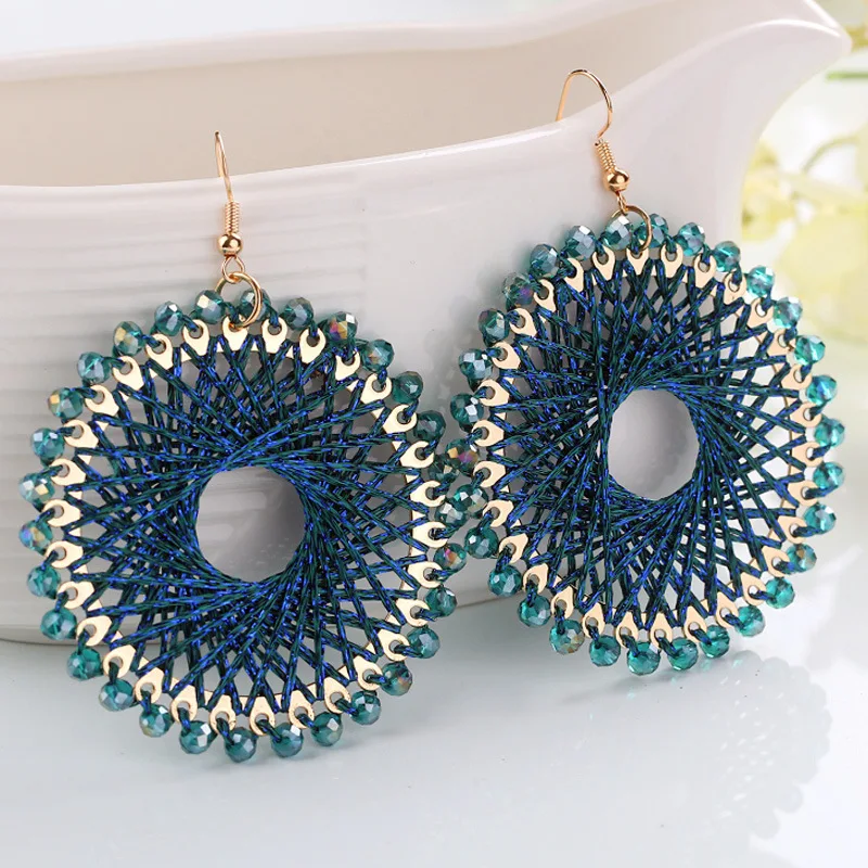 Christmas Hand-wound Silk Thread Earrings for Women Crystal Shiny Party Personalized Earrings Women Jewelry Accessories for Girl
Christmas Hand-wound Silk Thread Earrings for Women Crystal Shiny Party Personalized Earrings Women Jewelry Accessories for Girl
