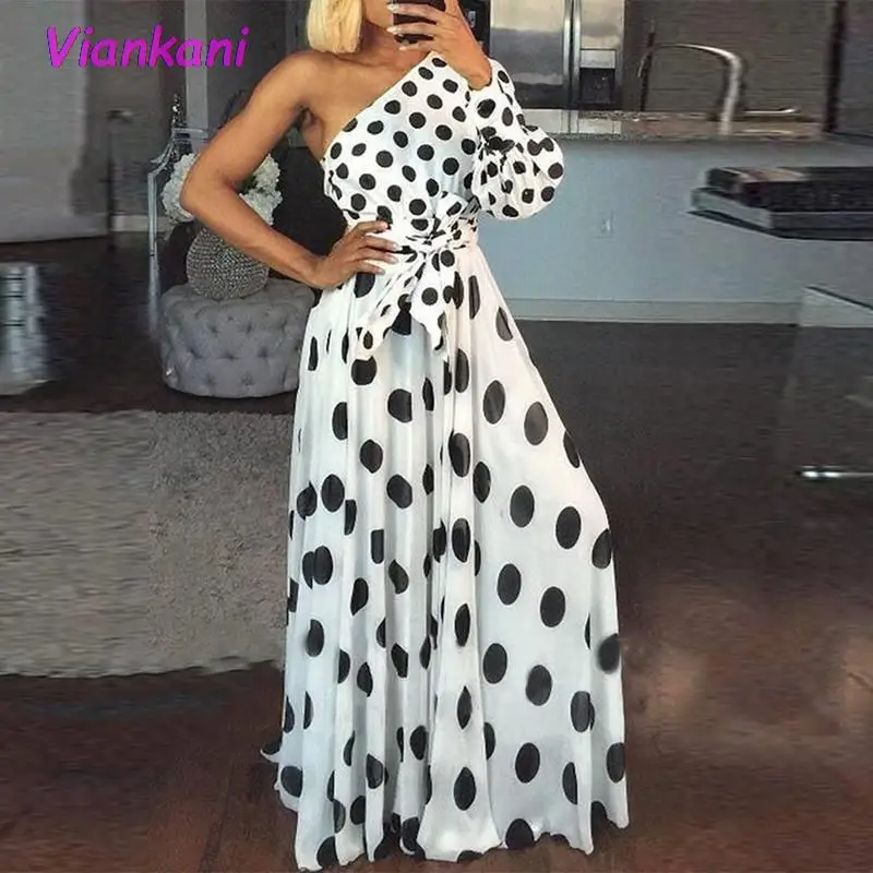 Платье женское длинное на одно плечо, пикантный винтажный сарафан с принтом в горошек, в богемном стиле, свободного кроя, большие размеры, ле...
Платье женское длинное на одно плечо, пикантный винтажный сарафан с принтом в горошек, в богемном стиле, свободного кроя, большие размеры, ле...