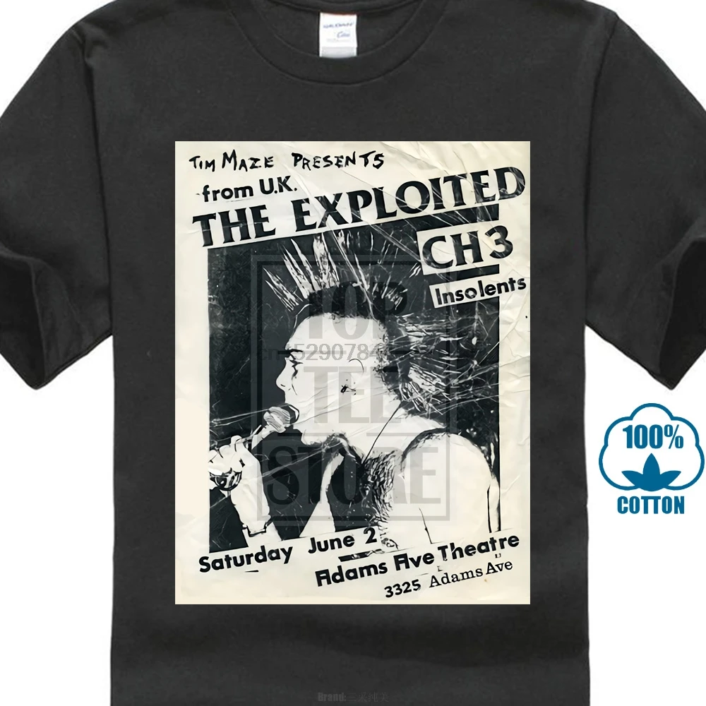 Футболка The exploited Uk Subs Agnostic футболка с графическим принтом в стиле панк