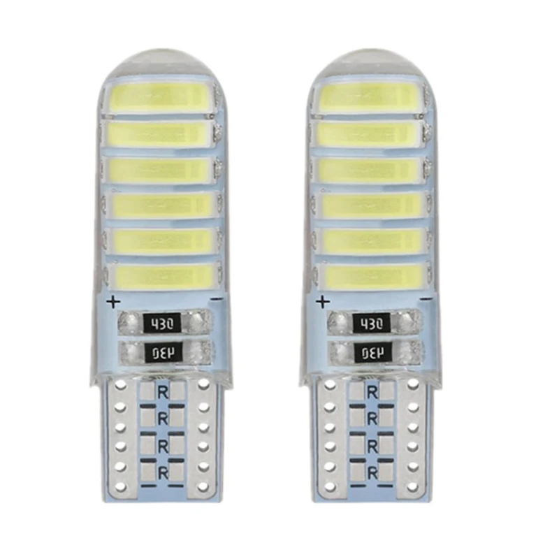 2/4PCS Led T10 7014 7020 12SMD Light white Crystal Led Lamp Reading Dome Silicone Case Car Side Wedge Lamp Bulb 12V
2/4PCS Led T10 7014 7020 12SMD Light white Crystal Led Lamp Reading Dome Silicone Case Car Side Wedge Lamp Bulb 12V