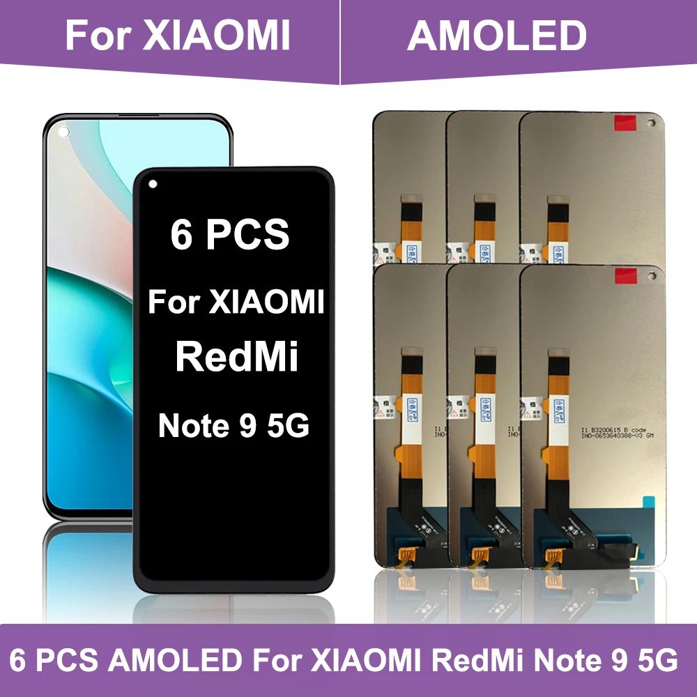 Wholesale 6 PCS For Xiaomi Redmi Note 9 5G LCD Display Touch Screen Digitizer Replacements Parts For Redmi Note 9 5G LCD
Wholesale 6 PCS For Xiaomi Redmi Note 9 5G LCD Display Touch Screen Digitizer Replacements Parts For Redmi Note 9 5G LCD