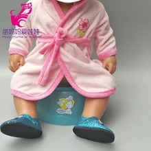 Куклы розовый банный халат подходит для 43 см ухода за ребенком