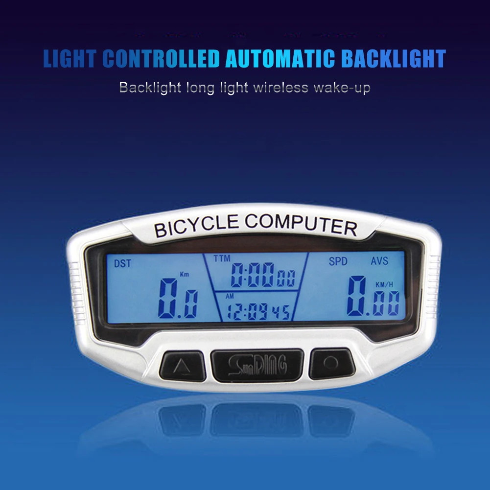 Bike Backlight Code Table Speedometer Bicycle Digital LCD Computer Cycling Odometer Stopwatch Speedometer Watch Digital Rate
Bike Backlight Code Table Speedometer Bicycle Digital LCD Computer Cycling Odometer Stopwatch Speedometer Watch Digital Rate