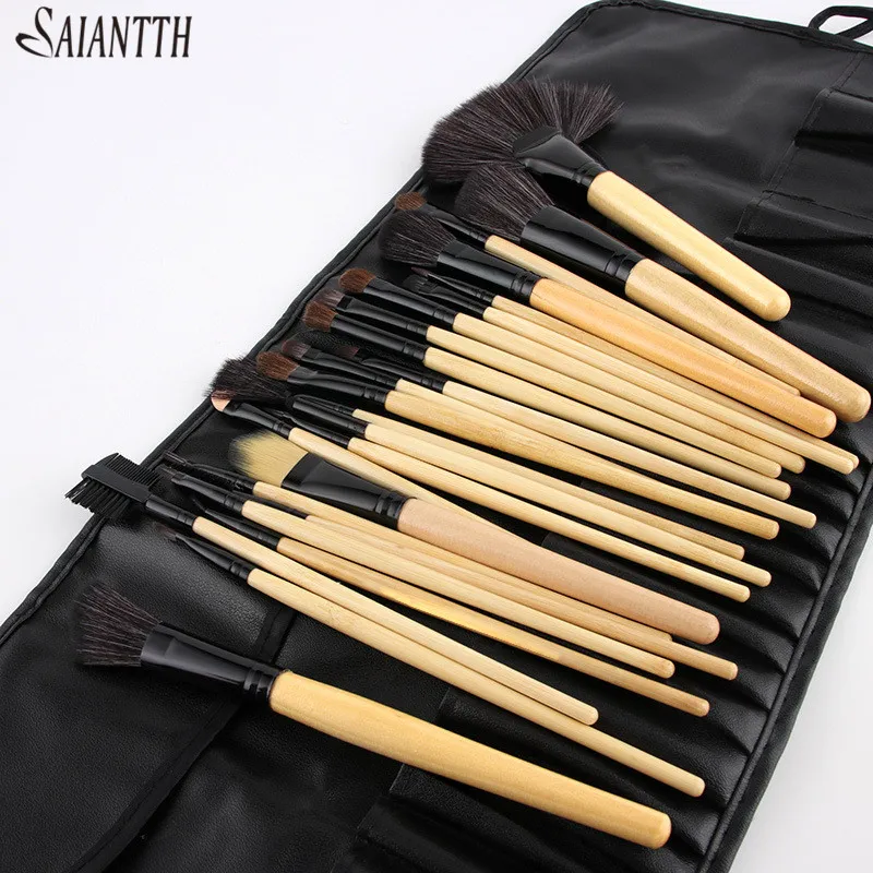 SAIANTTH 24pcs wood handle multifunctional makeup brushes set face eyes beauty tool foundation powder concealer kit
SAIANTTH 24pcs wood handle multifunctional makeup brushes set face eyes beauty tool foundation powder concealer kit