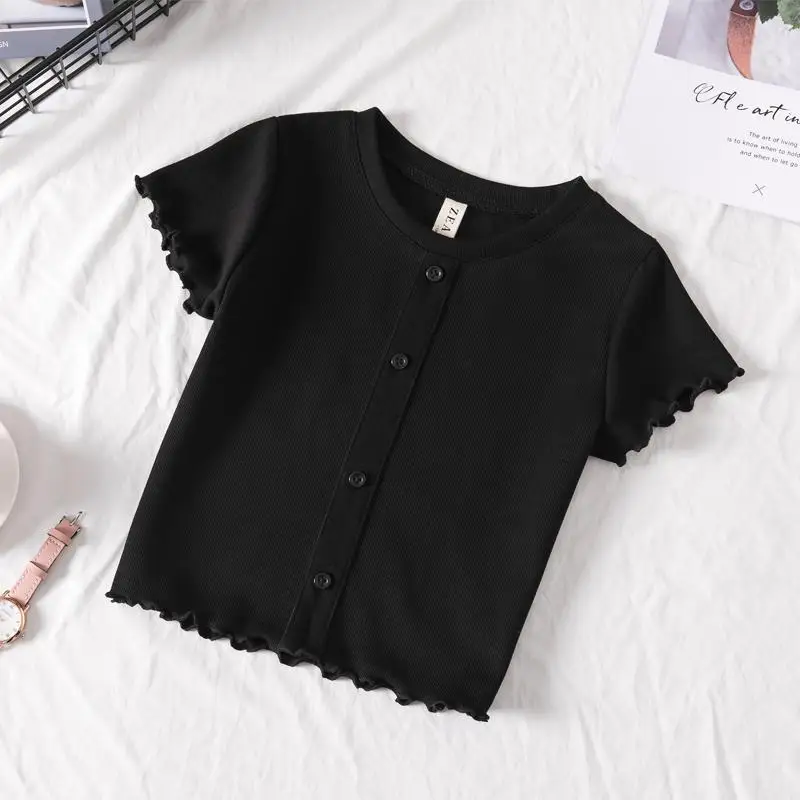Girls Short-sleeved T-shirt 2021 Summer New Style Children's Casual Fashion Loose Cotton T-shirt Half-sleeved Short Top
Girls Short-sleeved T-shirt 2021 Summer New Style Children's Casual Fashion Loose Cotton T-shirt Half-sleeved Short Top