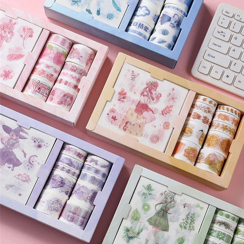 Tape Washi Decorative Tape Set For Scrapbooking Stationary Masking Tape Sticker Diary DIY Photo Album Decorative Ribbon
Tape Washi Decorative Tape Set For Scrapbooking Stationary Masking Tape Sticker Diary DIY Photo Album Decorative Ribbon