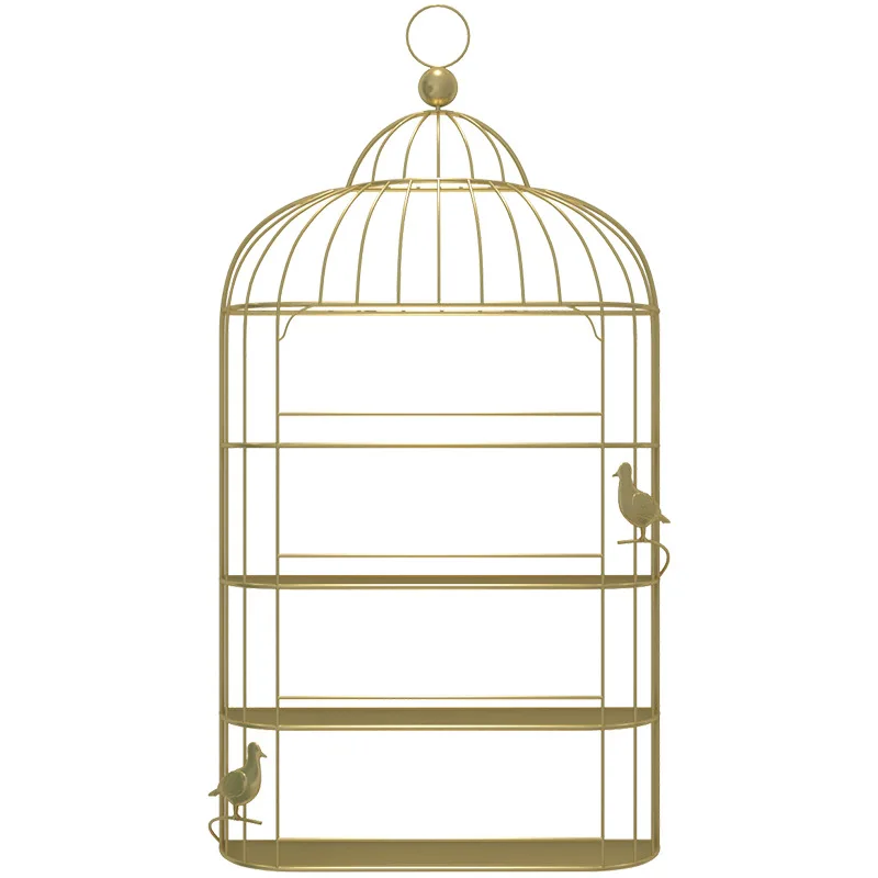 Nordic nail art wall display shelf kitchen bird cage storage rack bathroom organizer
Nordic nail art wall display shelf kitchen bird cage storage rack bathroom organizer