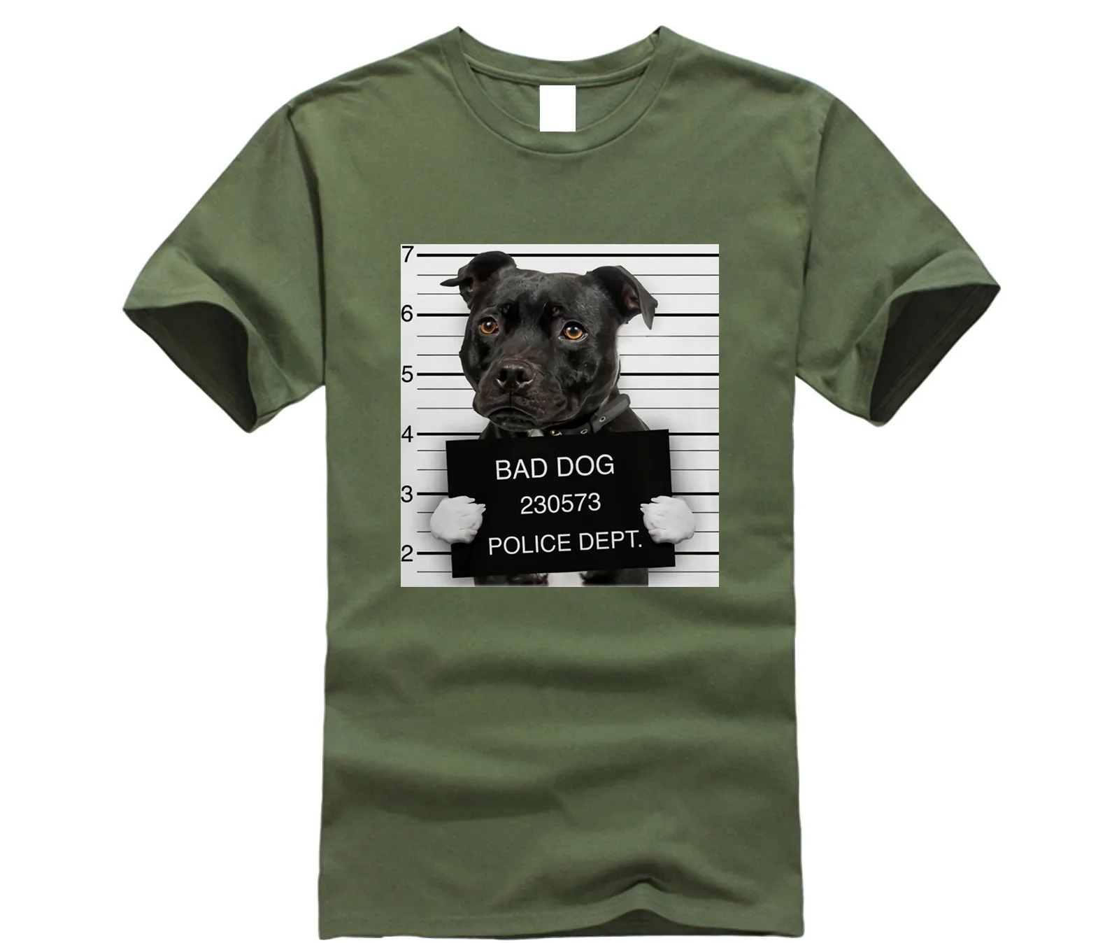 2020 летняя футболка мужская белая собака Mugshot бык-футболка с фотографией терьера