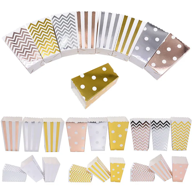 6/12pc Dot Wave Striped Silver Rose Gold Popcorn Box Bag Birthday Party Decorations Wedding Baby Shower Christmas Party Supplies
6/12pc Dot Wave Striped Silver Rose Gold Popcorn Box Bag Birthday Party Decorations Wedding Baby Shower Christmas Party Supplies