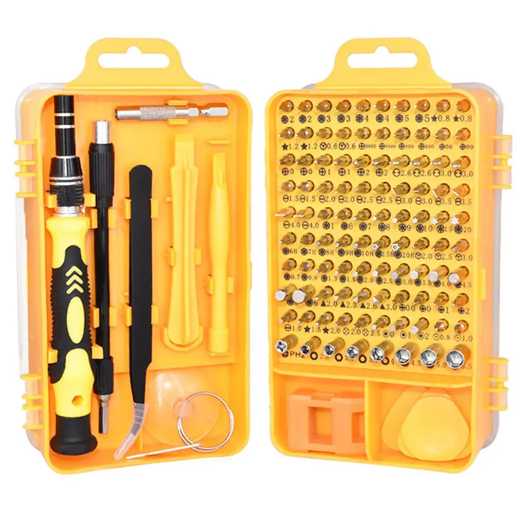 115 In 1 Precision Screwdriver Kit Accessory Set CR-V Steel Mini DIY Hand Work Repair Tools for iPhone Laptop PC Watch
115 In 1 Precision Screwdriver Kit Accessory Set CR-V Steel Mini DIY Hand Work Repair Tools for iPhone Laptop PC Watch