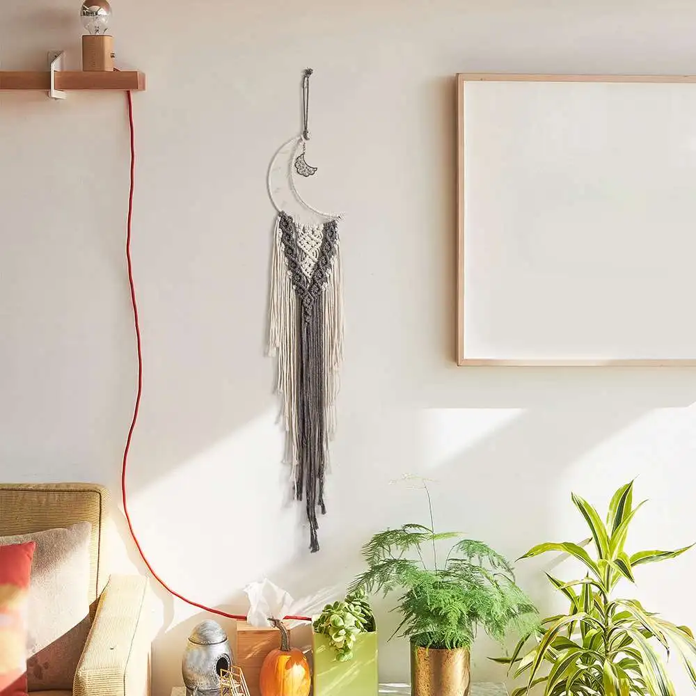 1 Piece New And Charming Hand-Woven Tapestry Moon Tapestry Total Length100cm 
1 Piece New And Charming Hand-Woven Tapestry Moon Tapestry Total Length100cm