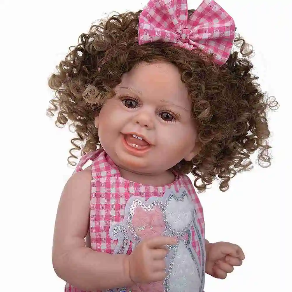 1pc 22 Inch Explosive Head Powder Bowknot Biting Finger Silicone Doll Realistic Newborn Baby Face Doll Toy
1pc 22 Inch Explosive Head Powder Bowknot Biting Finger Silicone Doll Realistic Newborn Baby Face Doll Toy