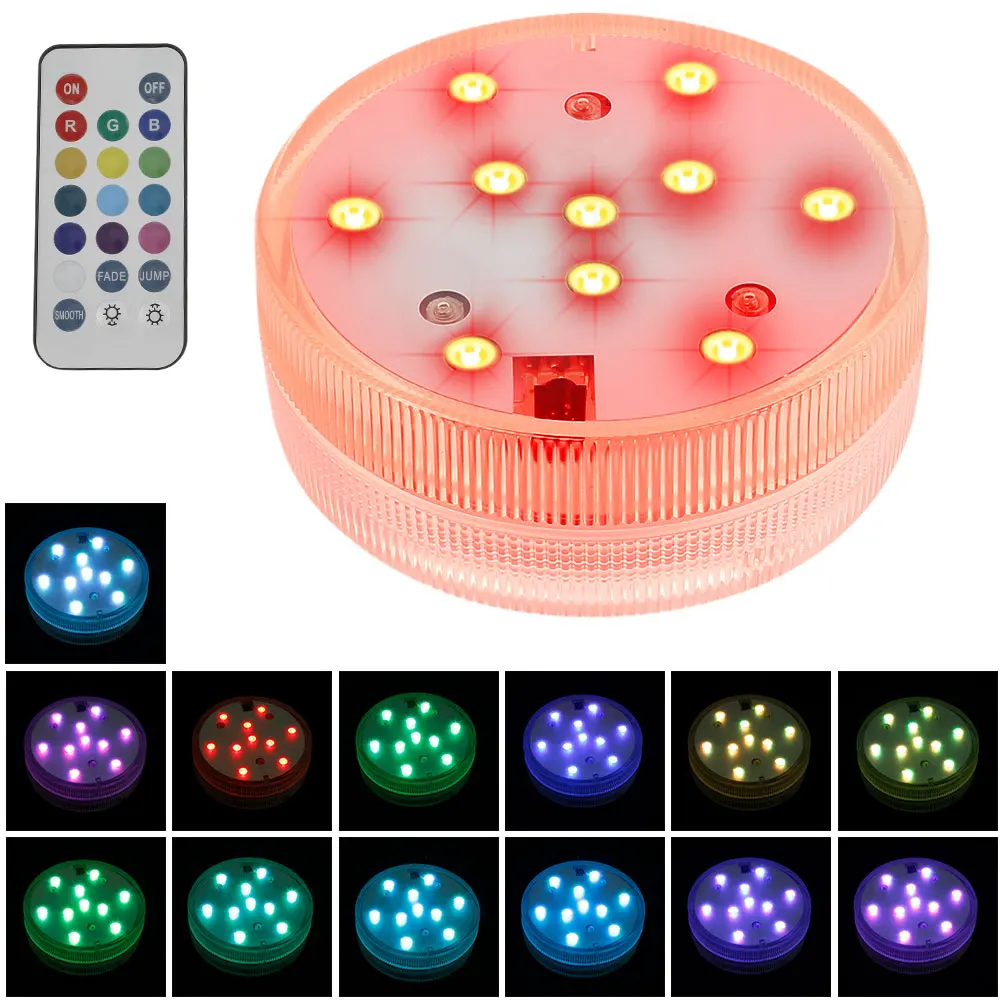 Remote Controlled RGB Submersible Light Battery Operated Underwater Night Lamp Vase Bowl Outdoor Garden Wedding Party Decoration
Remote Controlled RGB Submersible Light Battery Operated Underwater Night Lamp Vase Bowl Outdoor Garden Wedding Party Decoration