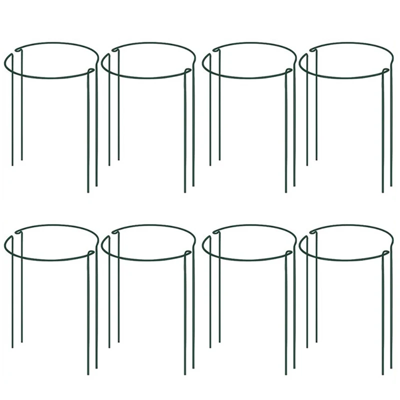 Plant Support Stake, 8-Pack Half Round Metal Garden Plant Supports, Green Garden Plant Support Ring, Garden Border
Plant Support Stake, 8-Pack Half Round Metal Garden Plant Supports, Green Garden Plant Support Ring, Garden Border