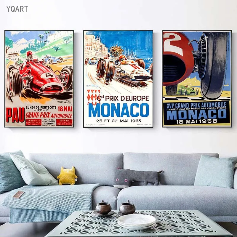 Retro Monaco 64th Super Motor Car Champion World Grand Prix Poster Wall Art Canvas Painting Picture for Home Room Decor
Retro Monaco 64th Super Motor Car Champion World Grand Prix Poster Wall Art Canvas Painting Picture for Home Room Decor