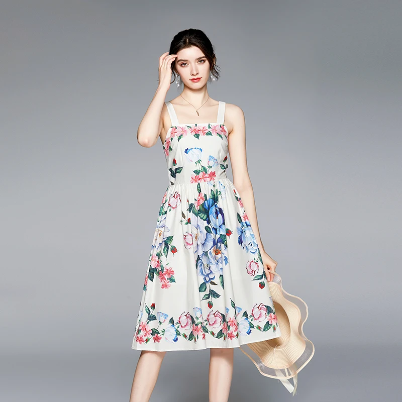 2022 Summer Women's Dress Seaside Holiday Style Square Neck Print Suspender Dress New Waist Female Slim Dresses X287
2022 Summer Women's Dress Seaside Holiday Style Square Neck Print Suspender Dress New Waist Female Slim Dresses X287