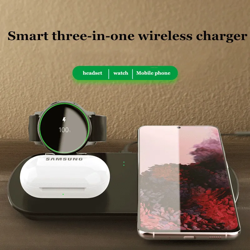 Беспроводное зарядное устройство 3 в 1, для iPhone 11 XS XR X 8 Plus Samsung S20, Samsung Watch, быстрое зарядное устройство для Airpods
Беспроводное зарядное устройство 3 в 1, для iPhone 11 XS XR X 8 Plus Samsung S20, Samsung Watch, быстрое зарядное устройство для Airpods