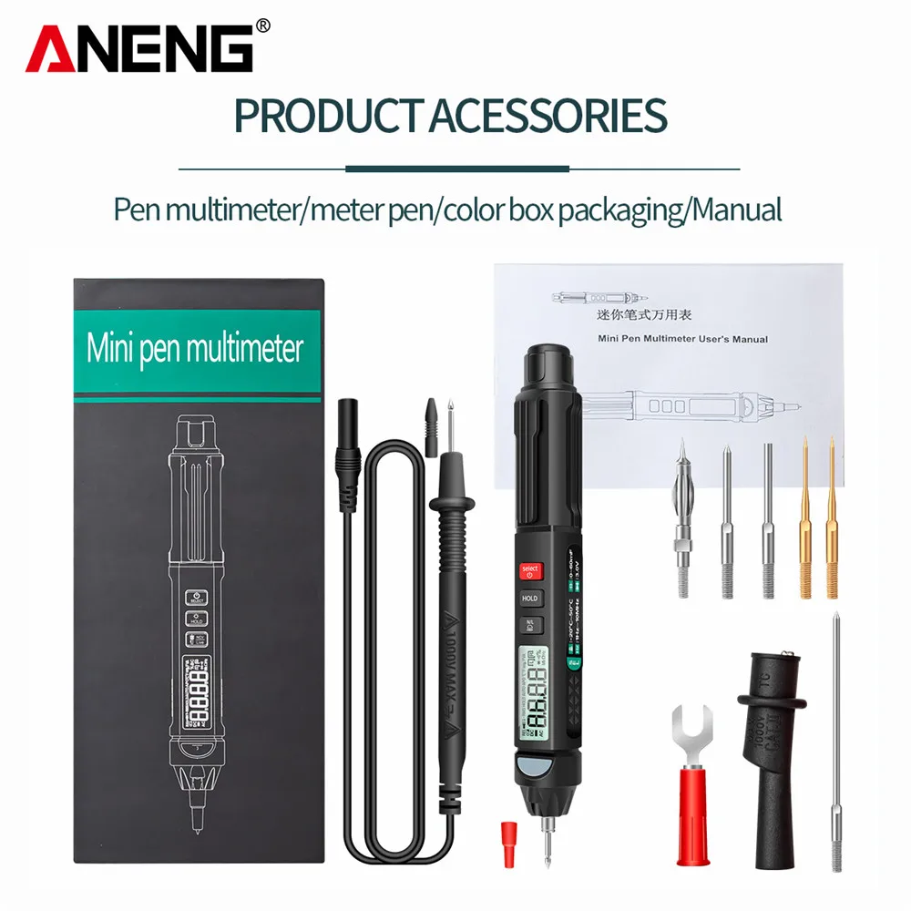 A3007 PRO A3008 PRO Digital Pen Tester 6000 Counts Intelligent Professional Multimeter Sensor Voltage Meter NonContact Voltmeter
A3007 PRO A3008 PRO Digital Pen Tester 6000 Counts Intelligent Professional Multimeter Sensor Voltage Meter NonContact Voltmeter