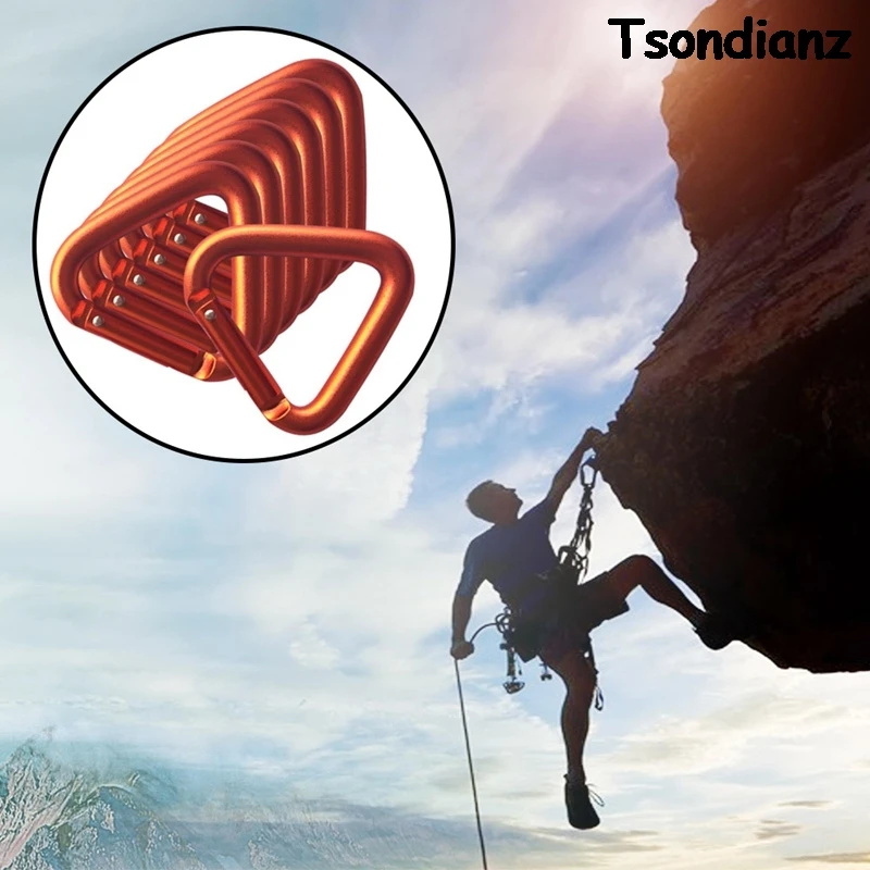 1pc Triangle Carabiner Outdoor Camping Hiking Keychain Snap Hook Water Bottle Buckle Carabiner Accessories Length 5.4cm Orange
1pc Triangle Carabiner Outdoor Camping Hiking Keychain Snap Hook Water Bottle Buckle Carabiner Accessories Length 5.4cm Orange