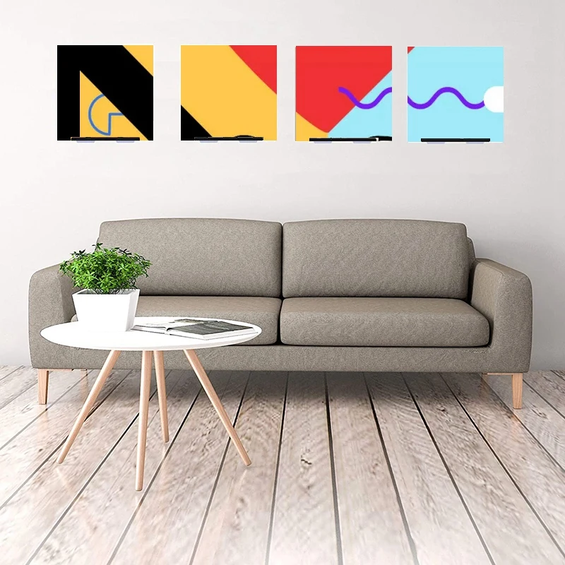 4 Pack Vinyl Record Display Shelf, Metal Frame Wall Mounted Holder Stand with Self Adhesive for Record Album, Magazine 
4 Pack Vinyl Record Display Shelf, Metal Frame Wall Mounted Holder Stand with Self Adhesive for Record Album, Magazine