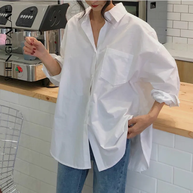 SHENGPALAE 2021 Spring Vintage White Women Shirt Female Tops Long Sleeve Casual Turn-down Collar Women's Loose Blouses ZA2899
SHENGPALAE 2021 Spring Vintage White Women Shirt Female Tops Long Sleeve Casual Turn-down Collar Women's Loose Blouses ZA2899