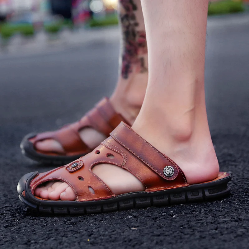 Sandals Men Leather Genuine Sandalle Homme Sandale Piscine Sandalias Hombre Cuero Ete Summer Sandals Men
Sandals Men Leather Genuine Sandalle Homme Sandale Piscine Sandalias Hombre Cuero Ete Summer Sandals Men