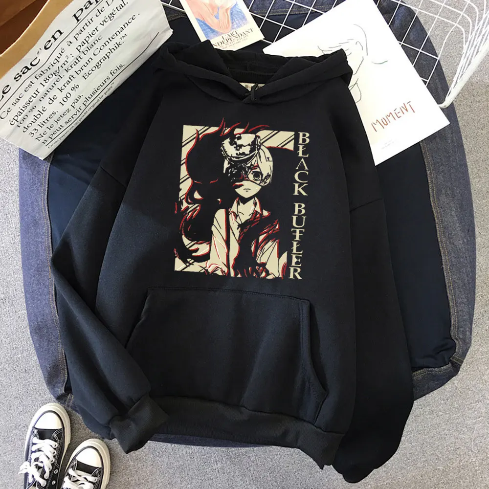 Pure Cotton Anime print hoodie women Black Butler Sebastian Ciel Phantomhive hoodie Camiseta Masculina street Korean style loose
Pure Cotton Anime print hoodie women Black Butler Sebastian Ciel Phantomhive hoodie Camiseta Masculina street Korean style loose