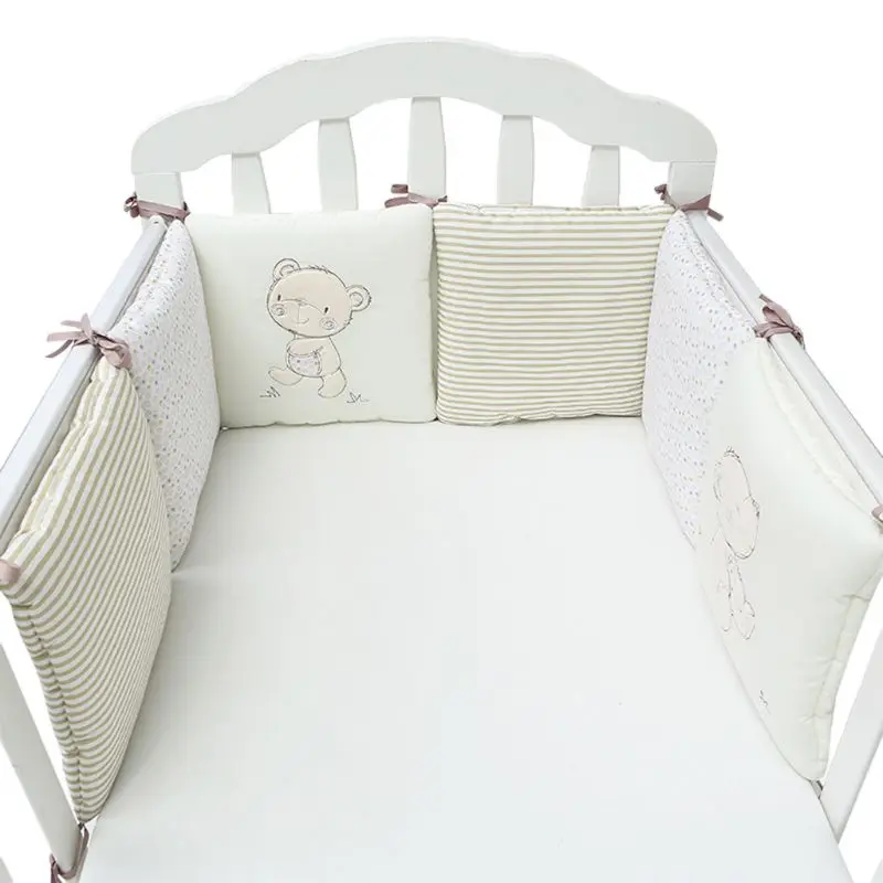 6 Pcs Universal Infant Cot Breathable Safety Cotton Bed Protector Toddler Baby Crib Bumpers Pads Bedding Set
6 Pcs Universal Infant Cot Breathable Safety Cotton Bed Protector Toddler Baby Crib Bumpers Pads Bedding Set