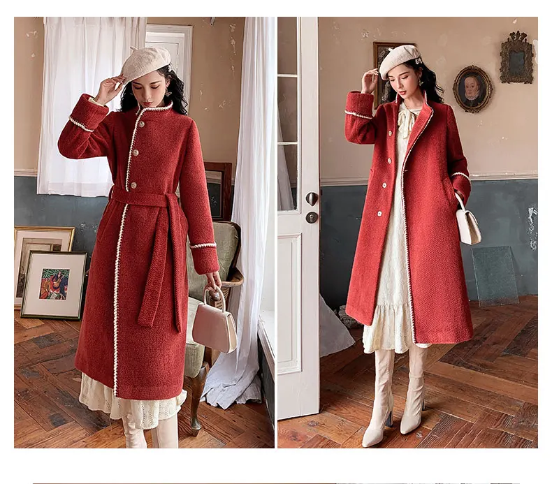 Temperament hair coat female middle-length windcoat 2020 new Chinese wind women's chinese winter style Nizi coat
Temperament hair coat female middle-length windcoat 2020 new Chinese wind women's chinese winter style Nizi coat