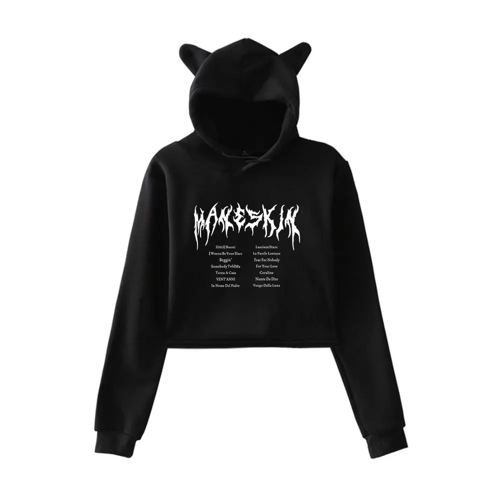 Maneskin cat ears hoodie women's long-sleeved hooded sweatshirt hot-selling casual all-match hoodie tops
Maneskin cat ears hoodie women's long-sleeved hooded sweatshirt hot-selling casual all-match hoodie tops