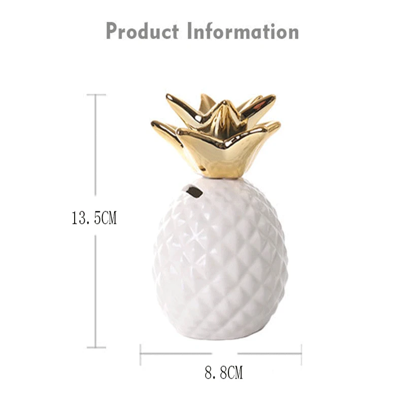 Creative Pineapple Desktop Ornaments Poratable Durable Money Boxes Crafts Ornament for Table Bedroom Living Room Home Decoration
Creative Pineapple Desktop Ornaments Poratable Durable Money Boxes Crafts Ornament for Table Bedroom Living Room Home Decoration