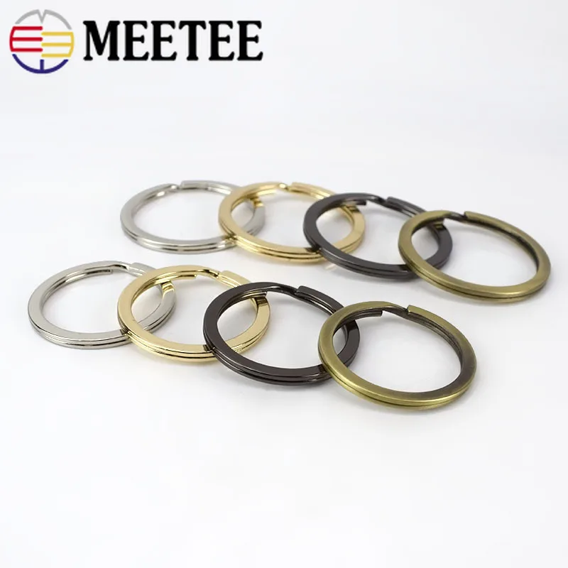 Meetee 20 шт металлический брелок разделенное кольцо 20/25/29 мм круглые кольца для