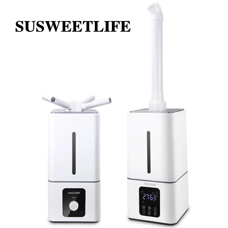 

110V/220V Air Ultrasonic humidifier Mute Commercial Supermarket Vegetables Mist Maker 13L Fogger Spray Anion Humidifiers